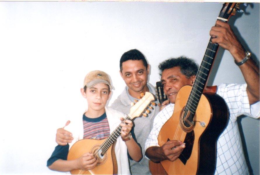 Com Chiquinho e  João Macambira ao violão